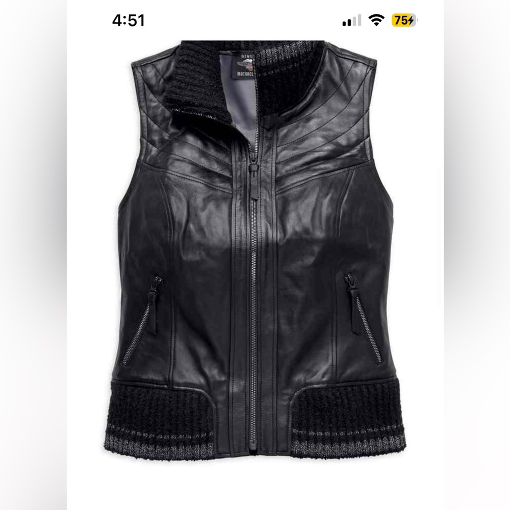 Harley Davidson leather vest